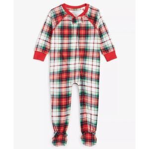 Holiday Lane Infant Winterton Plaid Cotton Pajamas Size 3-6 months 0976